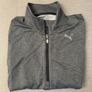 Puma Gray Quarter-Zip Pullover
